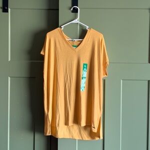 🧡 V-Neck Tunic Top